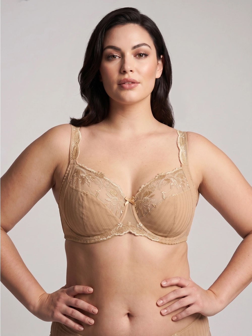 Chantelle Lace-Trim Underwire Bra size 36DDD